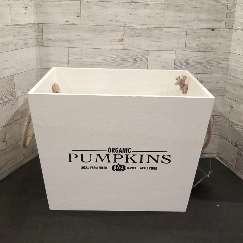 FALL themed Wood Tapered Crate